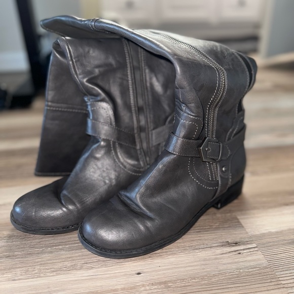 Guess Dark Gray Riding Boots - Picture 2 of 2